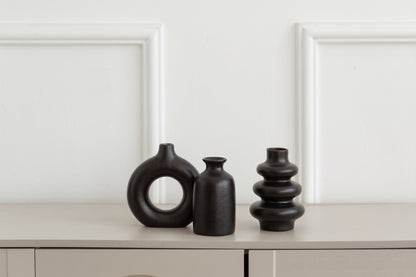 Vases bohèmes en céramique blanche