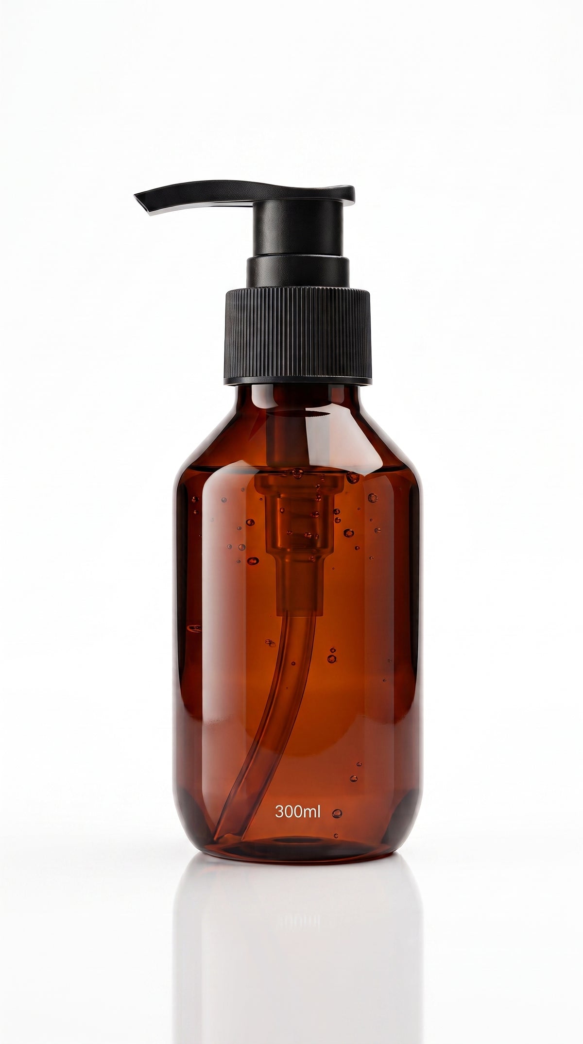 Flacon Pompe Design - Bouteille Ambrée Rechargeable Multi-usages
